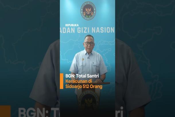BGN Total Santri Keracunan di Sidoarjo 512 Orang