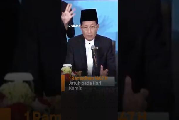 Pemerintah Tetapkan 1 Ramadhan 1447 H pada Hari Kamis