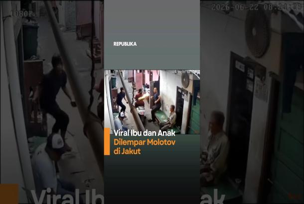 Viral Ibu dan Anak Dilempar Molotov di Jakut