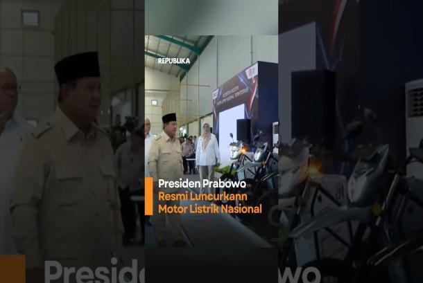 Presdien Prabowo Resmi Luncurkan Motor Listrik Nasional