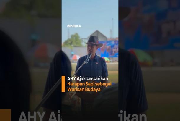 AHY Ajak Lestarikan Karapan Sapi sebagai Warisan Budaya