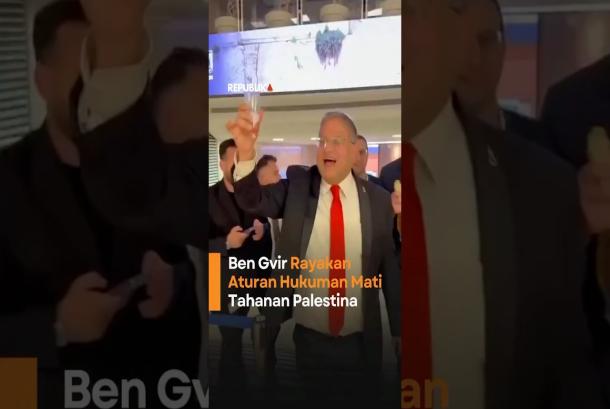 Ben Gvir Rayakan Aturan Hukuman Mati Tahanan Palestina