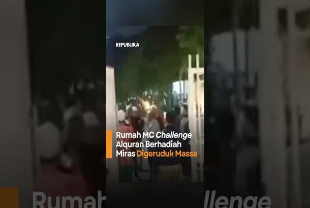 Rumah MC Challenge Alquran Berhadiah Miras Digeruduk Massa