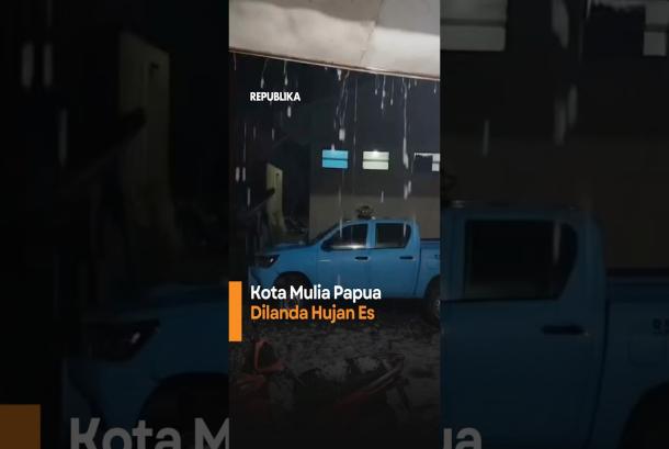 Kota Mulia Papua Dilanda Hujan Es
