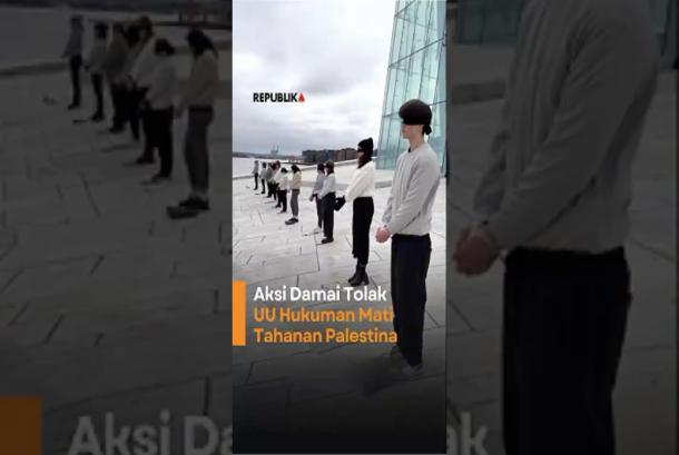 Warga Oslo Gelar Aksi Damai Tolak Hukuman Mati Tahanan Palestina