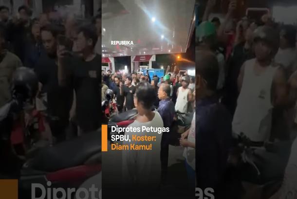 Diprotes Petugas SPBU Koster Diam Kamu
