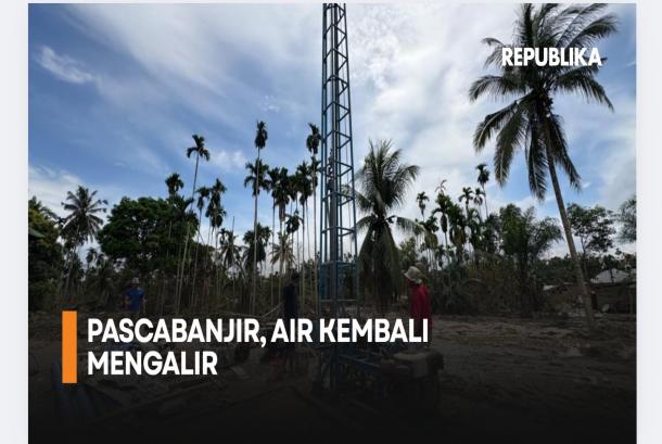 BNPB bersama TNI bangun sumur bor di Langkahan, Aceh Utara