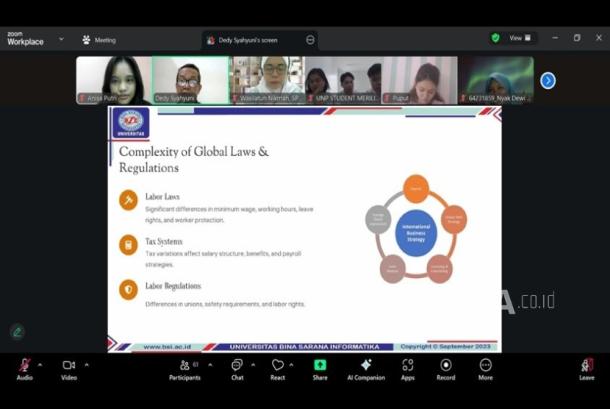 Suasana Hangat Warnai Hari Pertama Kuliah Mahasiswa Filipina di UBSI, Didampingi Mahasiswa Lokal