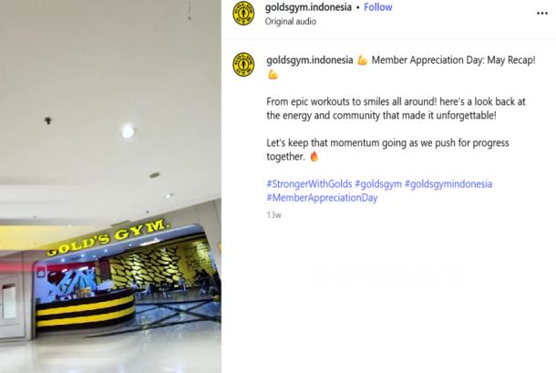 Kemendag Panggil Gold's Gym Buntut Gerai Fitnes Tutup di Jakarta dan Surabaya
