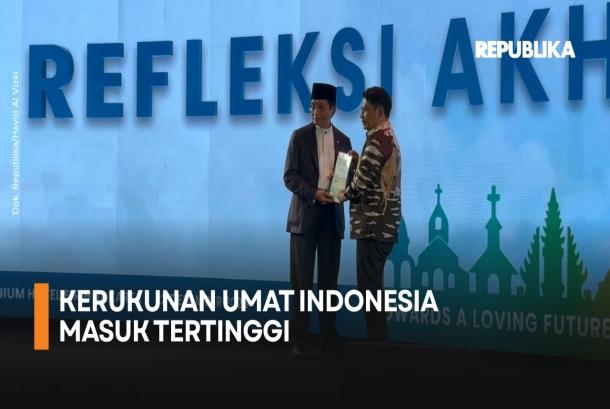 Kementerian Agama merilis indeks kerukunan umat beragama di Indonesia,