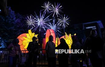 Sambut Malam Pergantian Tahun, Kawasan Kota Tua Jakarta Dihiasi Aneka Instalasi Seni Cahaya