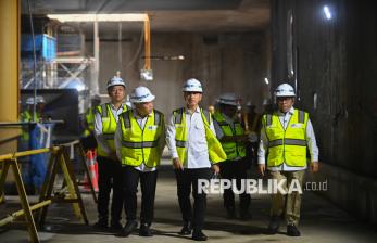 Wapres Gibran Tinjau Progres MRT Fase 2A Harmoni-Sawah Besar