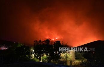 In Picture: Penampakan Kebakaran Hutan di Pulau Chios Yunani 