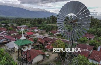 Inovatif, Masjid di Sigi Manfaatkan Tenaga Angin untuk Sumber Energi Listrik
