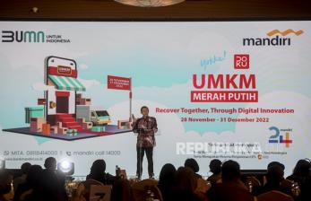 In Picture: Bazaar UMKM Merah Putih 2022 di Jakarta