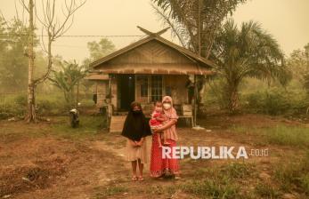 Potret Kehidupan Warga Palangka Raya di Tengah Asap Karhutla