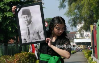 In Picture: Penari Peringati Hari Lahir Ir Sukarno Mengangkat isu konflik Palestina - Israel