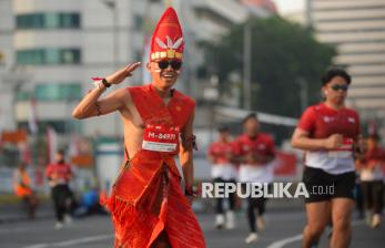 Gaya Nyentrik Peserta Merdeka Run 2026, dari Pakaian Adat hingga Spider-Man