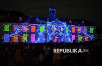 Semarak Jakarta Light Festival di Kota Tua 