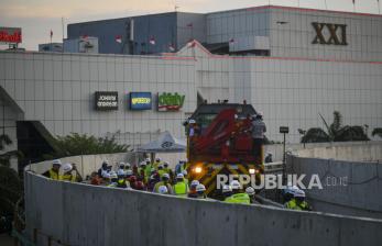 Uji Coba Jalur LRT Jakarta Fase 1B Velodrome-Rawamangun