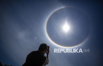 Fenomena Halo Matahari Muncul di Langit Batam