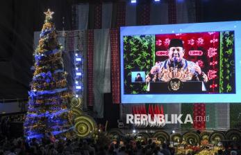 Presiden Prabowo Hadiri Perayaan Natal Nasional 2025 di Tenis Indoor Senayan