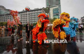 Parade Barongsai dan Ondel-ondel Ramaikan HBKB Jakarta