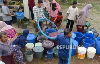 In Picture: Dampak Kemarau, 23 Desa di Aceh Besar Kesulitan Air Bersih