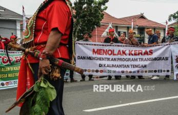 In Picture: Program Transmigrasi di Kalteng Dapat Penolakan Warga Lokal