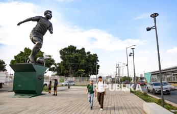 Jelang Piala Dunia 2026, Patung Raksasa Pele Berdiri Megah di Meksiko