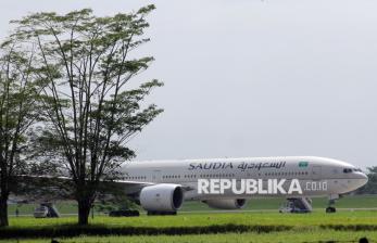 In Picture: Dapat Ancaman Bom, Pesawat Saudi Airlines Mendarat Darurat di Bandara Kualanamu