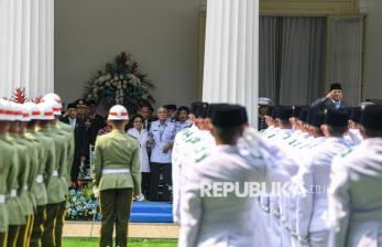 In Picture: Presiden Prabowo Pimpin Upacara Harlah Pancasila, Megawati dan Gibran Hadir