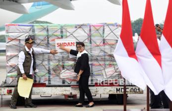 In Picture: Indonesia Kirim Bantuan Kemanusiaan Senilai 3 Juta Dolar AS ke Timur Tengah