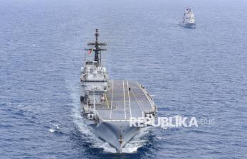 Kapal Induk Italia Giuseppe Garibaldi Tiba di Indonesia, Dikawal KRI TNI AL
