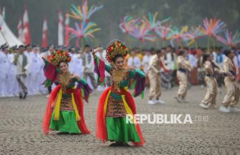 Semarak Upacara HUT ke-499 Jakarta di Kawasan Monas