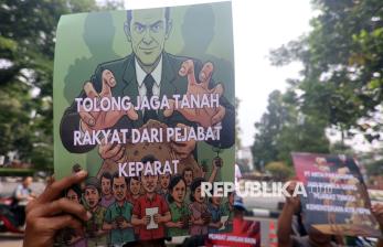 Minta Mafia Tanah Diusut, Massa Geruduk Kantor ATR/BPN Kabupaten Bogor