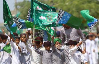 Pawai Menyambut Maulid Nabi Muhammad SAW di Pakistan