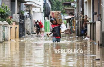 Banjir di Margahayu Bekasi Berangsur Surut