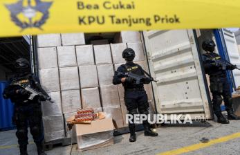 Bea Cukai Gagalkan Pengiriman 8,96 Juta Batang Rokok Ilegal di Tanjung Priok
