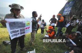 Lewat Geotrack, BPBD Kota Bandung Beri Edukasi tentang Kondisi Terkini Sesar Lembang