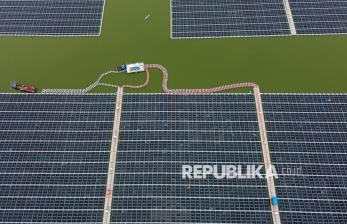 Melihat Progres Pembangunan PLTS Terapung Waduk Tembesi Batam
