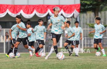 In Picture: Latihan Timnas Indonesia Jelang Kualifikasi Piala Asia U-17