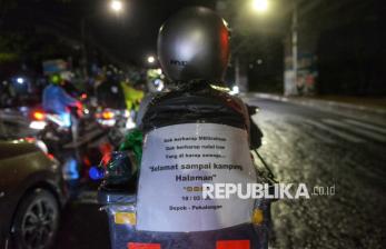Bikin Senyum! Tulisan Nyeleneh di Motor Pemudik Kalimalang Curi Perhatian