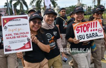  Apel Siaga Pengawasan Pemilu di Medan