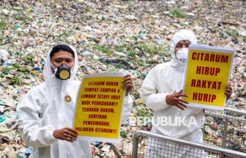 Aktivis Lingkungan Kampanyekan Penyelamatan Sungai Citarum di Oxbow Bojongsoang