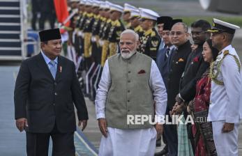 Presiden Prabowo Sambut Kunjungan Kenegaraan PM India Narendra Modi
