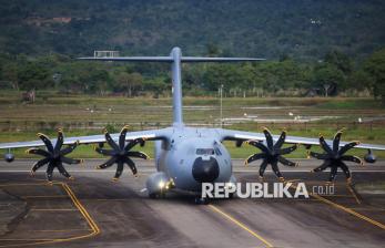 Airbus A400 TNI AU Mendarat di Aceh, Angkut 24 Ton Bantuan Logistik untuk Korban Bencana
