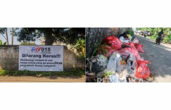 Buang Sampah Sembarangan Imbas Penuhnya TPS Pasar Kemiri