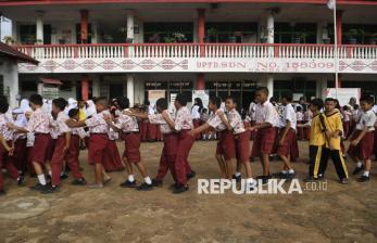 Menengok Aktivitas Belajar Murid SDN Pandan 3 Tapteng Pascabencana Banjir 