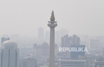 In Picture: Begini Penampakan Polusi Udara Jakarta Hari Ini